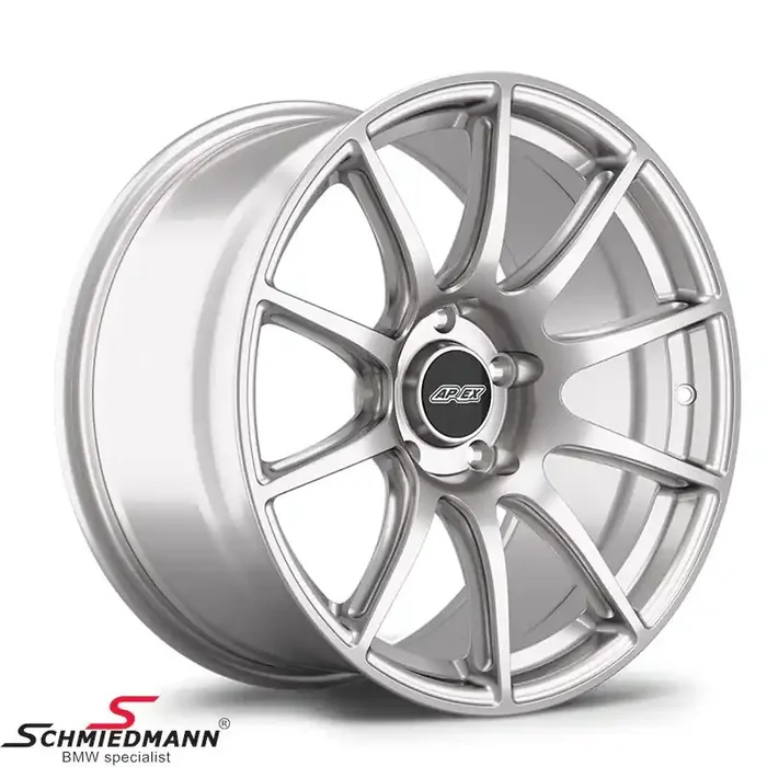 18″ APEX SM-10 wheel 9×18 ET30 medium concavity, Race silver (Fits only rear)