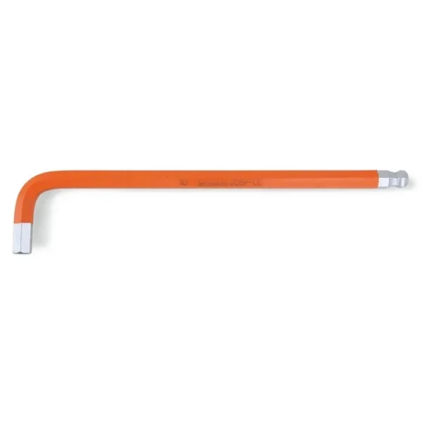 Beta Tools (Article# 96BP-CL 3) 3mm Color Coded, Ball End Offset Hexagon Key, 30 deg, Chrome-Plated, Gray – BT 961603