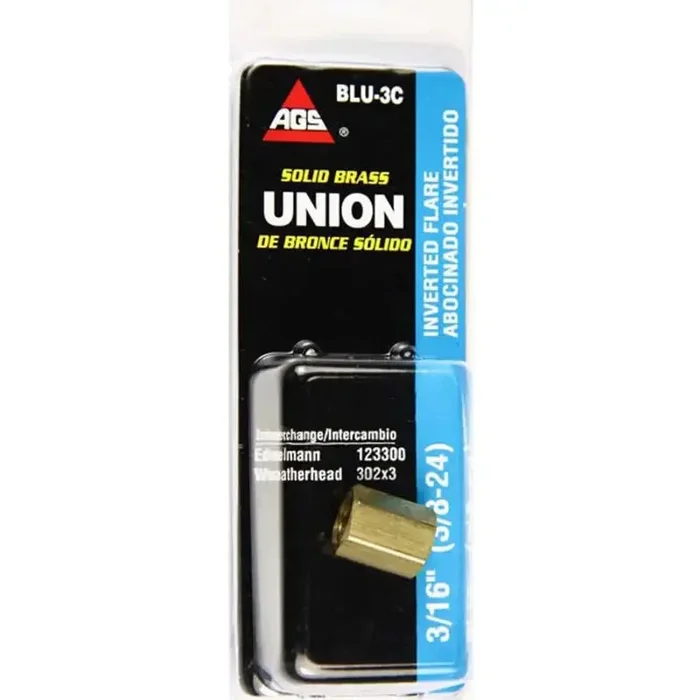 BLU-3C AGS Brake Line Fitting Use For Joining 3/16 Inch Domestic