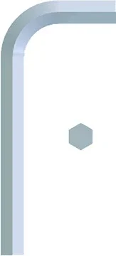 Eklind Bright Short Hexagon L-Key 1/4 in – EK 16116 Hexagon L-Key