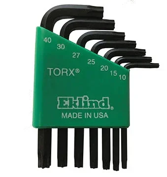 Eklind Set of 7 Short Torx L-Key with Holder – EK 10807 Torx L-Key Set