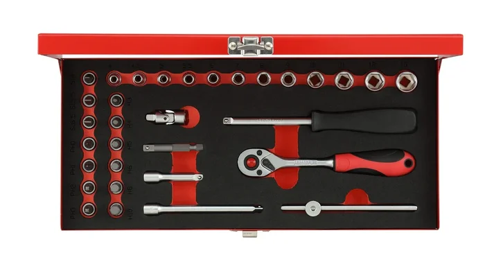 Gedore Set of 32 1/4 in Socket Wrench, 4 – 13mm – GD 3300000