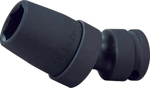 Ko-ken Tools 3/8 Sq. Dr. Universal Socket 10mm 6 point Length 57mm