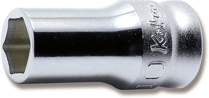 Ko-ken Tools 3/8 Sq. Dr. Z-series Metric Semi-Deep 6 point Chrome Socket – 10mm