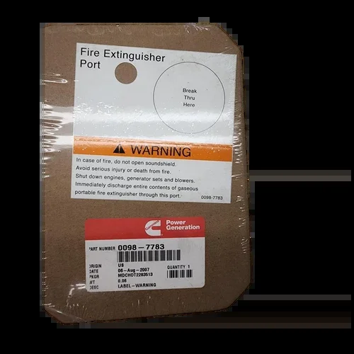 ONAN 98-7783 – WARNING LABEL ONAN/CUMMINS – Original OEM part