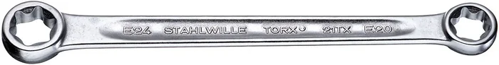 Stahlwille Double Ended Ring Wrench, 227mm, E20 x E24 – ST 41252024